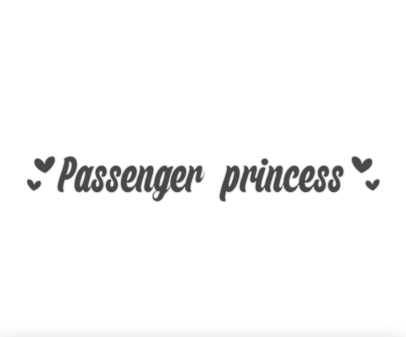 "Passenger Princess" Sticker