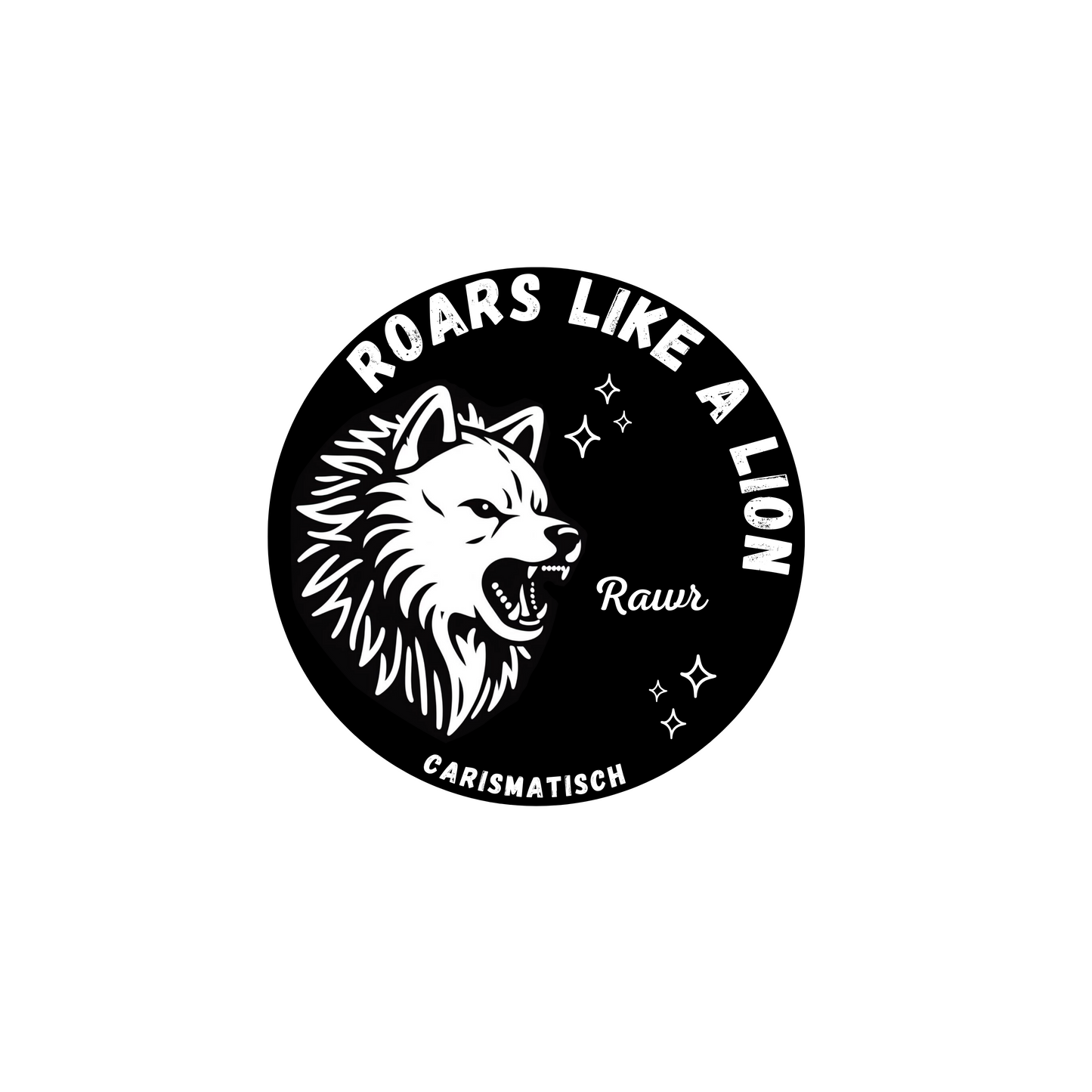"Roars like a lion" Slapsticker