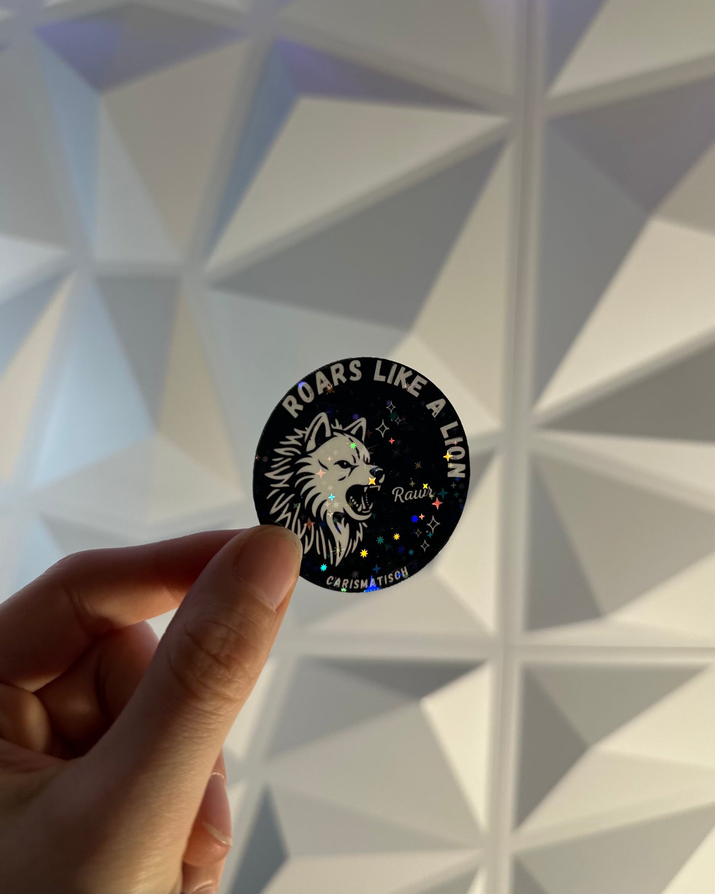 "Roars like a lion" Slapsticker