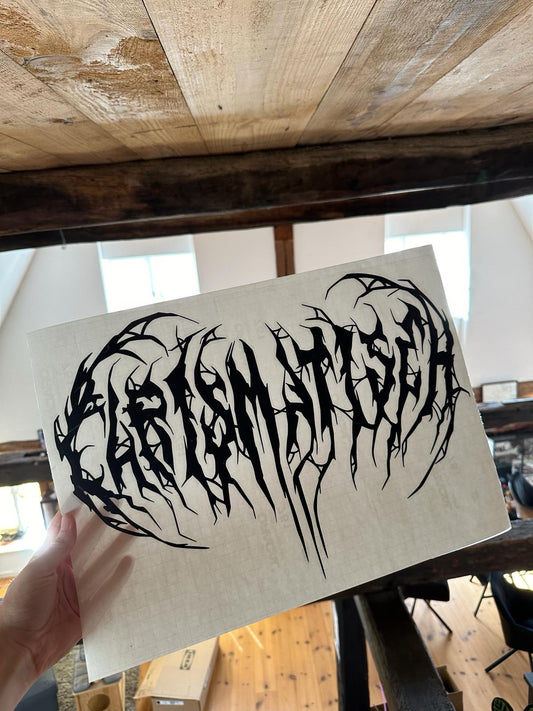 Hardcore Carismatisch Vinyl Banner