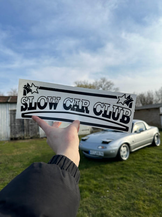 "Slow Car Club" Vinyl Sticker