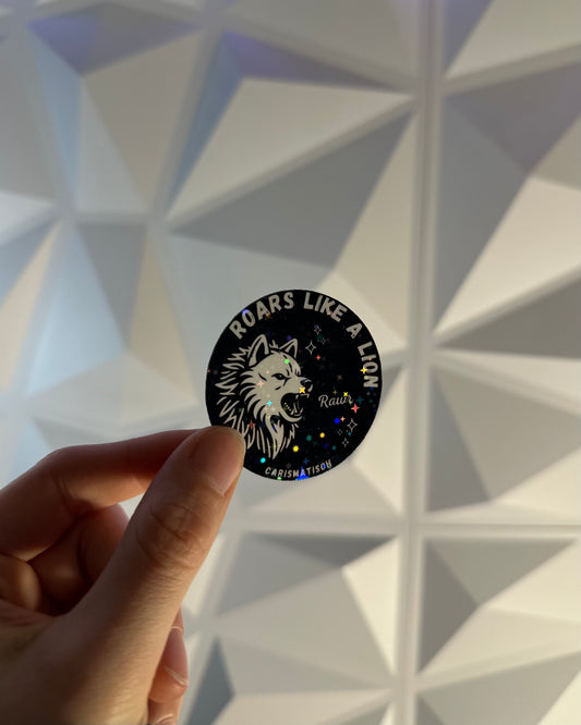 "Roars like a lion" Slapsticker
